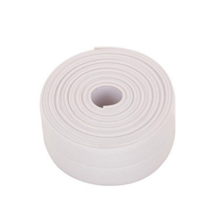 Durable PVC Material Waterproof Mold Proof Adhesive Tape  Kitchen Bathroom Wall Sealing Tape, Width:2.2cm x 3.2m(White) - Adhesives & Sealers by PMC Jewellery | Online Shopping South Africa | PMC Jewellery