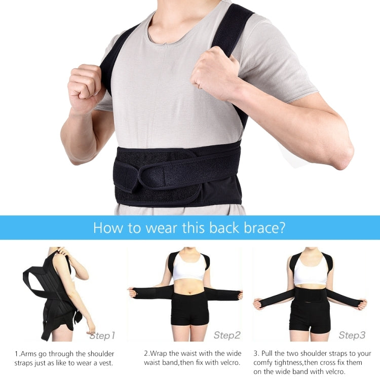 Back Posture Corrector Shoulder Lumbar Brace Spine Support Belt Adjustable Adult Corset Posture Correction Belt Body Health Care - Corrector by PMC Jewellery | Online Shopping South Africa | PMC Jewellery