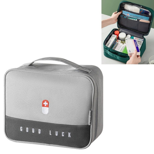 Thickened Large-Capacity Multifunctional Medicine Box Family Portable Storage Bag(Gray) - Pill Boxes by PMC Jewellery | Online Shopping South Africa | PMC Jewellery