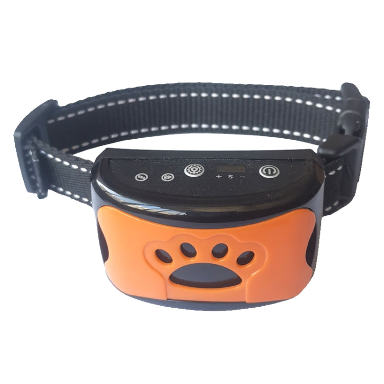 Rechargeable Waterproof Intelligent Identification Automatic Lock Bark Stop(Orange) - Training Aids by PMC Jewellery | Online Shopping South Africa | PMC Jewellery
