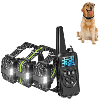 Bark Stopper Pet Supplies Collar Remote Control Collar Dog Training Device, Style:880-3 - Training Aids by PMC Jewellery | Online Shopping South Africa | PMC Jewellery