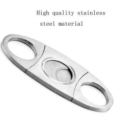 Stainless Steel Cigar Scissors Smoking Accessories Cutting Tools Metal Cigar Scissors - Cigarette Box & Ashtrays by PMC Jewellery | Online Shopping South Africa | PMC Jewellery