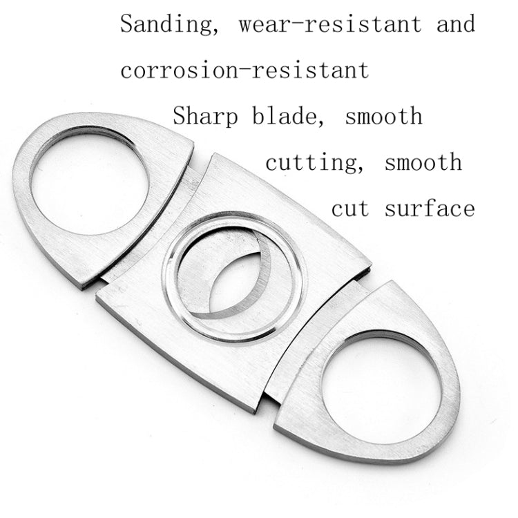 Stainless Steel Cigar Scissors Smoking Accessories Cutting Tools Metal Cigar Scissors - Cigarette Box & Ashtrays by PMC Jewellery | Online Shopping South Africa | PMC Jewellery