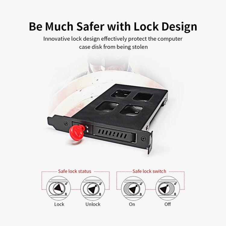 OImaster MR-9100 PCI Single-Disk Hard Disk Box Built-In Hard Disk Rack - Caddies & Enclosures by PMC TechLife | Online Shopping South Africa | PMC TechLife
