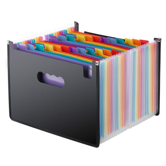 Organ Expanding Colored File Folder A4 Organizer Portable Business Office Supplies, Size: 33x23.5cm, Size:24 Pockets - File Folder by PMC Jewellery | Online Shopping South Africa | PMC Jewellery