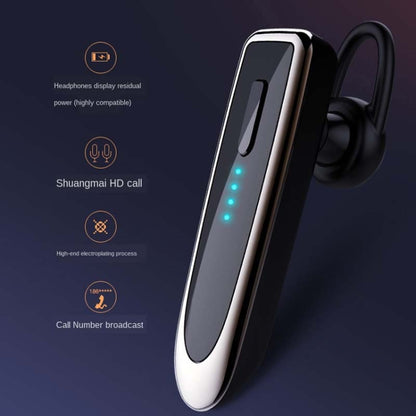 K23 Bluetooth 5.0 Business Wireless Bluetooth Headset, Style:Caller ID(White Gun) - Bluetooth Earphone by PMC Jewellery | Online Shopping South Africa | PMC Jewellery