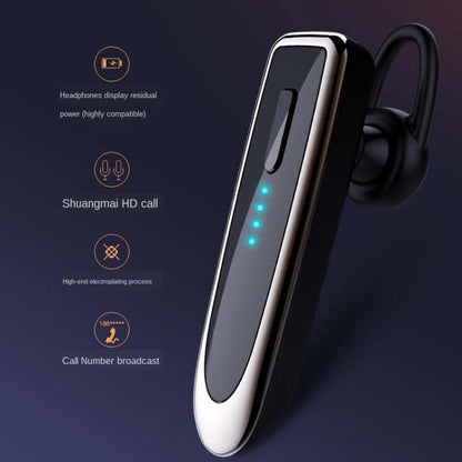 K23 Bluetooth 5.0 Business Wireless Bluetooth Headset, Style:Caller Name+Charging Box(White Gun) - Bluetooth Earphone by PMC Jewellery | Online Shopping South Africa | PMC Jewellery