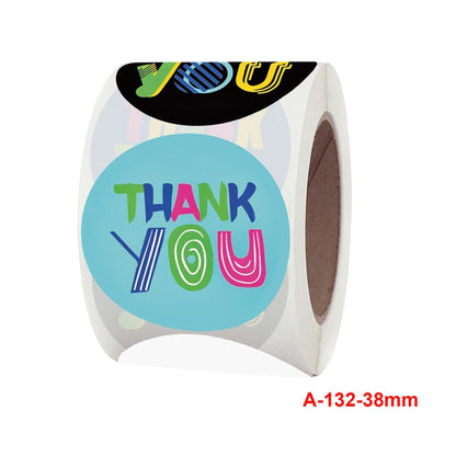 3 PCS Thank You Sticker 8 Kinds Of Pictures Wedding Party Decoration Supplies Label 38 mm/1.5 inch(A-132-38mm) - Sticker & Tags by PMC Jewellery | Online Shopping South Africa | PMC Jewellery