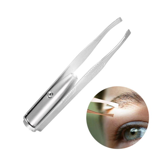 3 PCS Eyebrow Tweezer With LED Light Make Up Tool Eyes Eyelashes Hair Removal Makeup Tools Beauty Accessories - Tools by PMC Jewellery | Online Shopping South Africa | PMC Jewellery