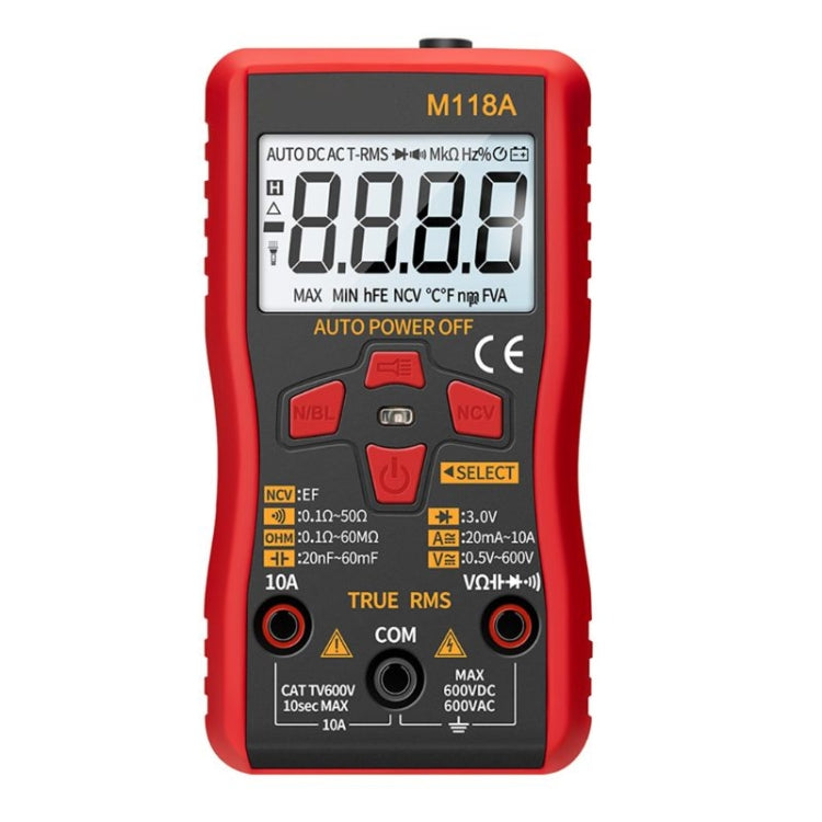 ANENG M118A High-Precision Automatic Range Multimeter Multi-Function Small Electrician Instrumentation Digital Universal Meter - Digital Multimeter by ANENG | Online Shopping South Africa | PMC Jewellery