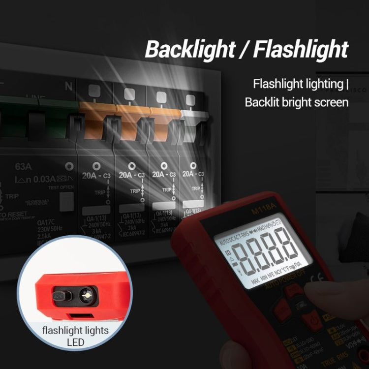 ANENG M118A High-Precision Automatic Range Multimeter Multi-Function Small Electrician Instrumentation Digital Universal Meter - Digital Multimeter by ANENG | Online Shopping South Africa | PMC TechLife | Buy Now Pay Later Mobicred