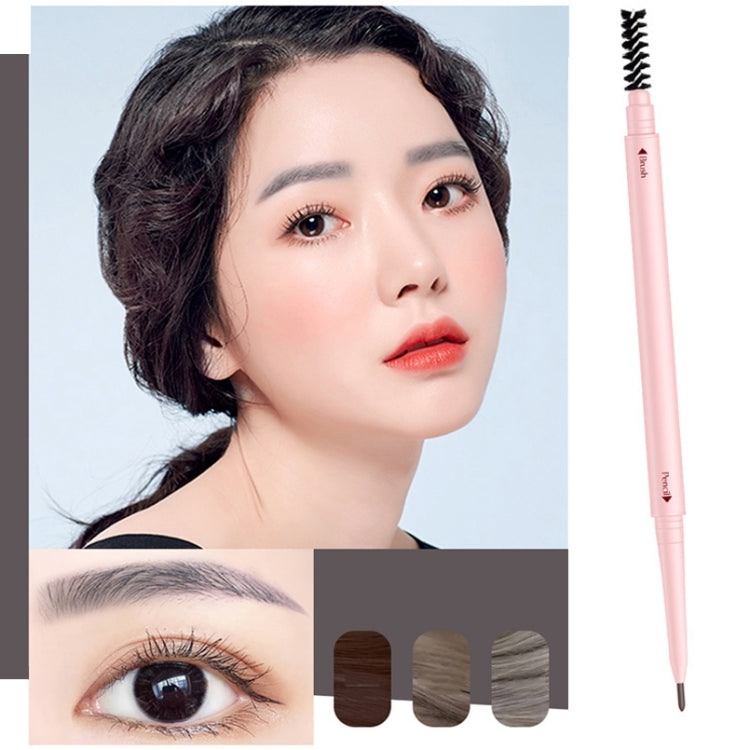 4 PCS Kemelo Double-Headed Automatic Rotating Eyebrow Pencil Waterproof Sweat-Proof Non-Fading Thin Core Eyebrow Pencil(05 Temperament Soot) - Eyes by PMC Jewellery | Online Shopping South Africa | PMC Jewellery