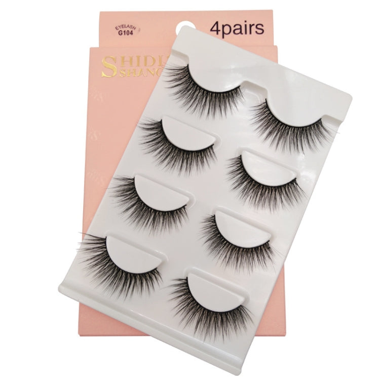 2 PCS 4 Pairs In One Box Handmade Mink False Eyelashes Slender And Long Three-Dimensional Multilayer Eyelashes(G104) - Eyes by PMC Jewellery | Online Shopping South Africa | PMC Jewellery