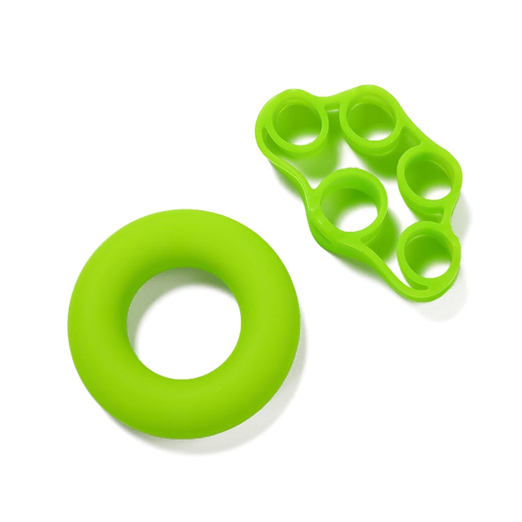 TF122 2 in 1 Silicone Grip Ring + Grip Device Set(Green) - Fitness Equipments by PMC Jewellery | Online Shopping South Africa | PMC Jewellery