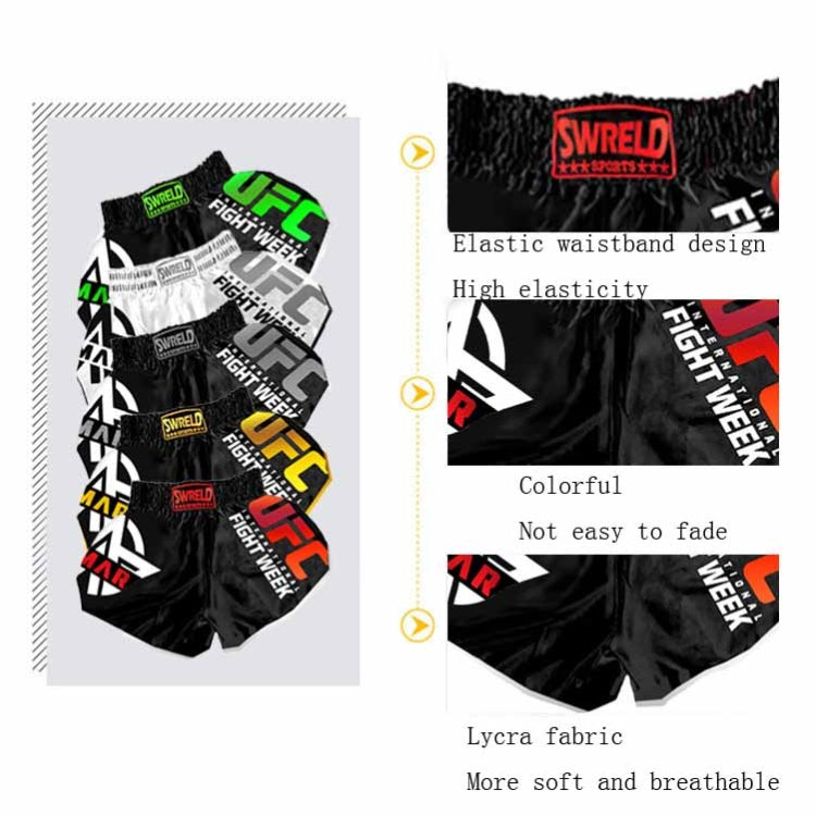 SWERLD Boxing/MMA/UFC Sports Training Fitness Shorts, Size: S(14) - Sports Shorts by SWERLD | Online Shopping South Africa | PMC Jewellery