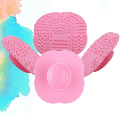 5 PCS Four-leaf Clover Silicone Cosmetic Brush Cleaning Pad With Suction Cup Random Colour Delivery - Tools by PMC Jewellery | Online Shopping South Africa | PMC Jewellery