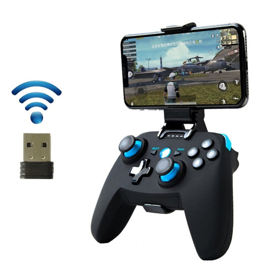 CX-X1  2.4GHz + Bluetooth 4.0 Wireless Game Controller Handle For Android / iOS / PC / PS3 Handle + Bracket+ Receiver (Blue) - Gamepads by PMC Jewellery | Online Shopping South Africa | PMC Jewellery