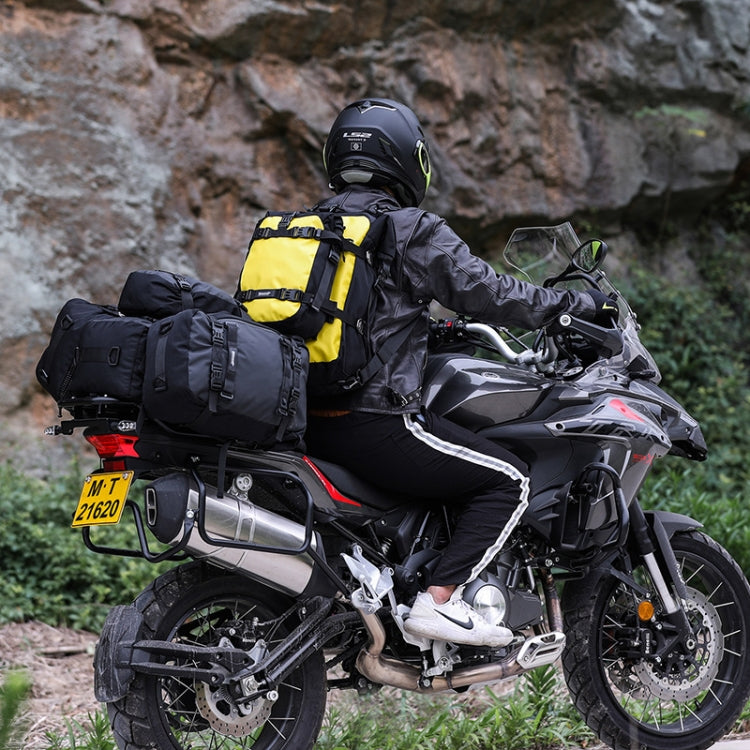 Rhinowalk Multi-Function Motorcycle Rear Seat Bag Combination Rear Shelf Pannier, Colour: Black 30L - free shipping - PMC TechLife - Order now!