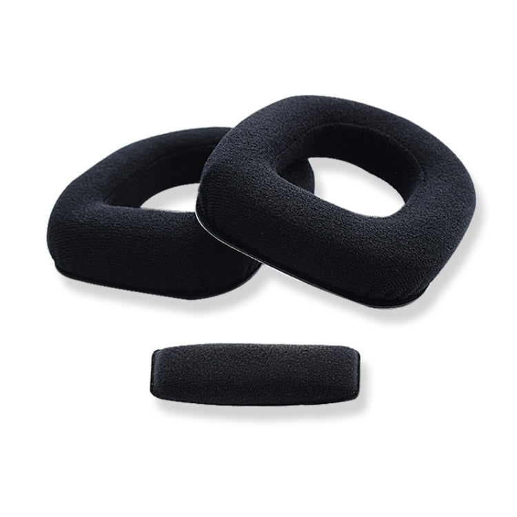 2 PCS Gaming Headset Sponge Protective Case Flannel Earmuffs for Logitech A10 - Earmuff & Pad by PMC TechLife | Online Shopping South Africa | PMC TechLife