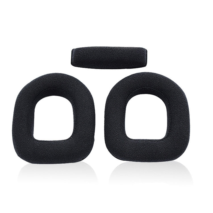 2 PCS Gaming Headset Sponge Protective Case Flannel Earmuffs for Logitech A50 - Earmuff & Pad by PMC TechLife | Online Shopping South Africa | PMC TechLife