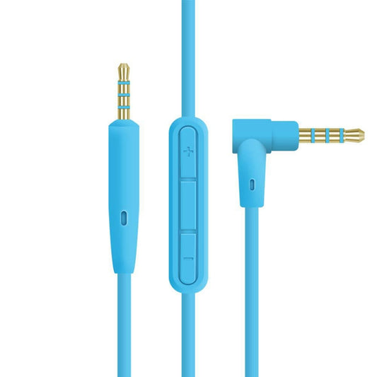 3 PCS 3.5mm to 2.5mm Audio Cable with Mic For Bose QC25/QC35/OE2, Length: 1.4m(Blue) - Cable & Splitter by PMC Jewellery | Online Shopping South Africa | PMC Jewellery