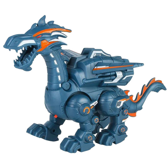 Electric Mechanical Dinosaur Toy Simulation Animal Toy Multifunctional Sound And Light Toy, Style: Spray-Blue - Music Toys by PMC Jewellery | Online Shopping South Africa | PMC Jewellery
