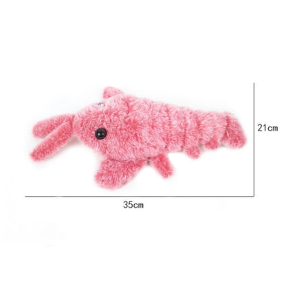 35cm Electric Jumping Shrimp USB Charging Simulation Lobster Funny Cat Plush Toy(Random Color) - Soft Toys by PMC Jewellery | Online Shopping South Africa | PMC Jewellery