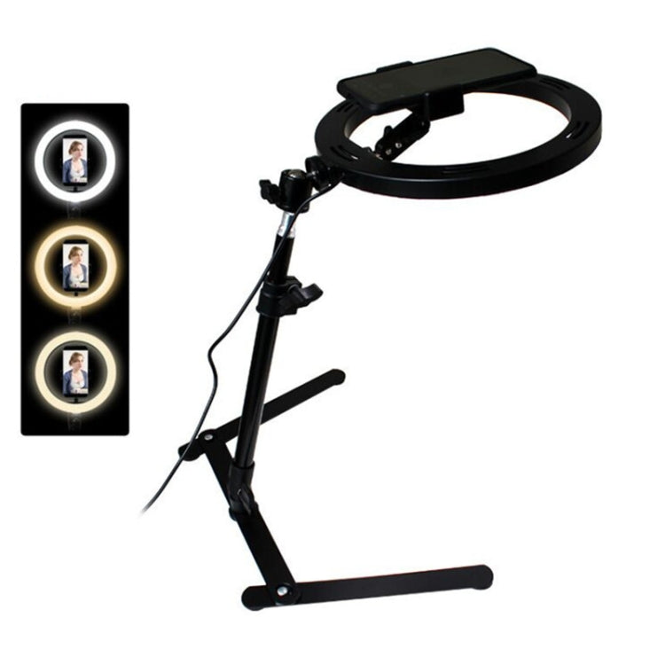 Overhead Shooting Bracket Ring Fill Light Set Live Beautifying LED Light Stand(Overhead Shot Bracket + Lamp) - Selfie Light by PMC TechLife | Online Shopping South Africa | PMC TechLife