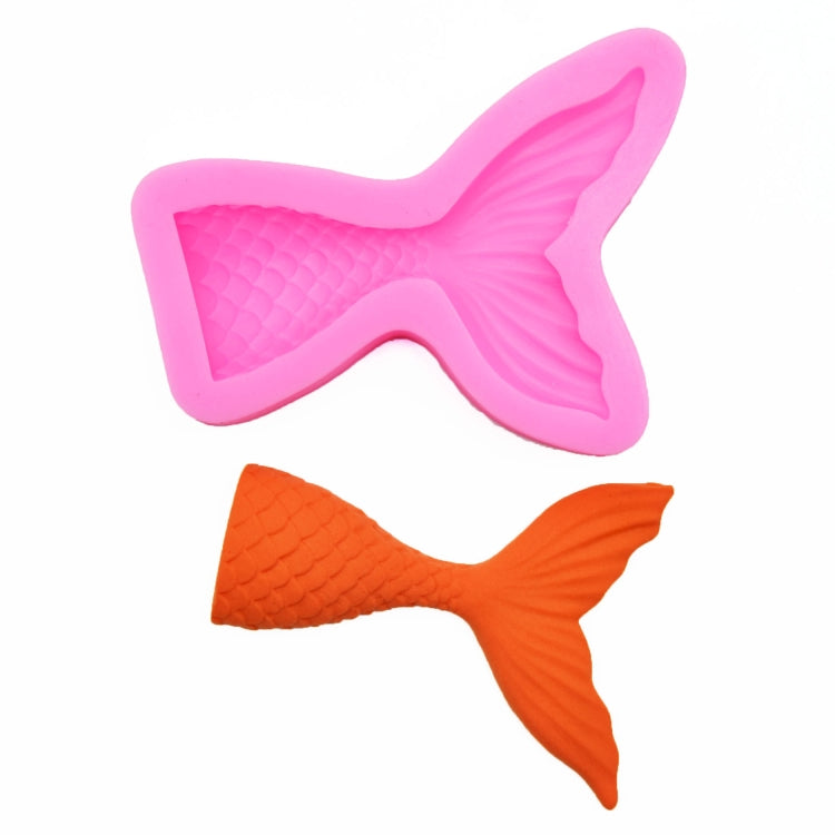 Mini Mermaid Tail Liquid Silicone Mold Fondant Baking Mold, Specification: Large (Pink) 15-94 - Food Molds by PMC Jewellery | Online Shopping South Africa | PMC Jewellery