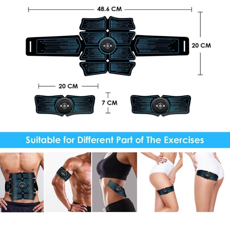 1082 EMS Muscle Training Abdominal Muscle Stimulator Home Fitness Belt(8 Pieces  Red Line Belt) - Fitness Equipments by PMC Jewellery | Online Shopping South Africa | PMC Jewellery