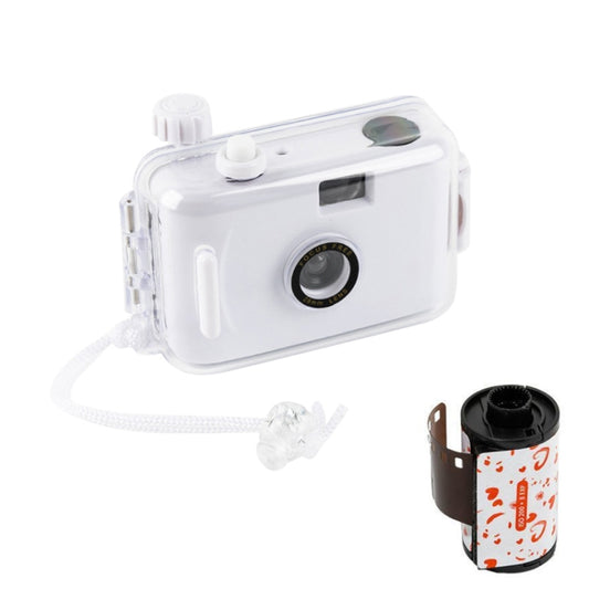 Cute Retro Film Waterproof Shockproof Camera With Disposable Film(All White Shell) - Children Cameras by PMC Jewellery | Online Shopping South Africa | PMC Jewellery