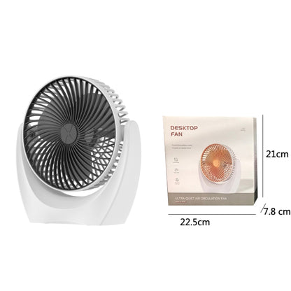 USB Desktop Fan Mini Home Dormitory Portable Fan, Colour: U Type (Black) - Electric Fans by PMC Jewellery | Online Shopping South Africa | PMC Jewellery