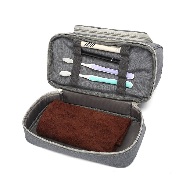 YOBAN Y-1551L Travel Cosmetic Bag Large-Capacity Outdoor Storage Bag Hook Portable Anti-Mold Dry And Wet Separation Wash Bag(Grey) - Storage Boxes by PMC Jewellery | Online Shopping South Africa | PMC Jewellery