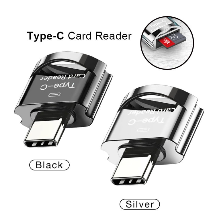 C10 TYPE-C Interface Mobile Phone Memory Card, Capacity: 256GB(Silver Gray) - Micro SD Card by PMC Jewellery | Online Shopping South Africa | PMC Jewellery