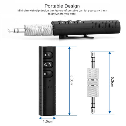 H-139 3.5mm Lavalier Bluetooth Audio Receiver with Metal Adapter(Red) - Audio Receiver Transmitter by PMC Jewellery | Online Shopping South Africa | PMC Jewellery