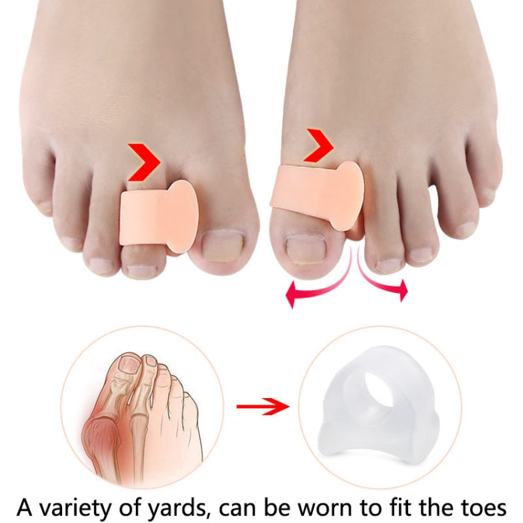 10 Pairs Great Toe Orthosis Separator Soft and Comfortable Toe Care Cover, Size: M(Transparent) - Corrector by PMC Jewellery | Online Shopping South Africa | PMC Jewellery