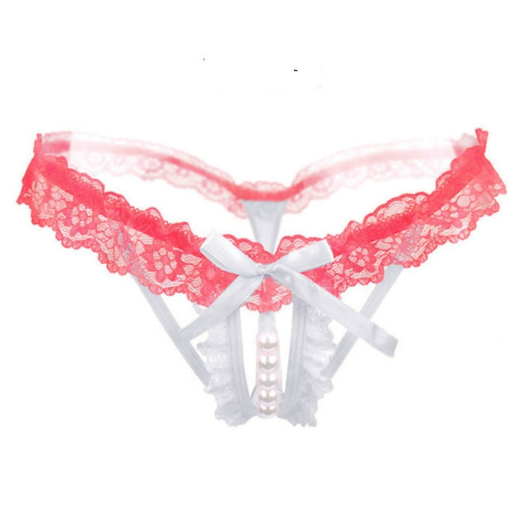 3 PCS Lady Pierced Sexy Panties Temptation Lace Translucent T Underwear(White) - Ladies Underwear by PMC Jewellery | Online Shopping South Africa | PMC Jewellery