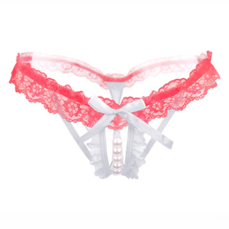 3 PCS Lady Pierced Sexy Panties Temptation Lace Translucent T Underwear(White) - Ladies Underwear by PMC Jewellery | Online Shopping South Africa | PMC Jewellery