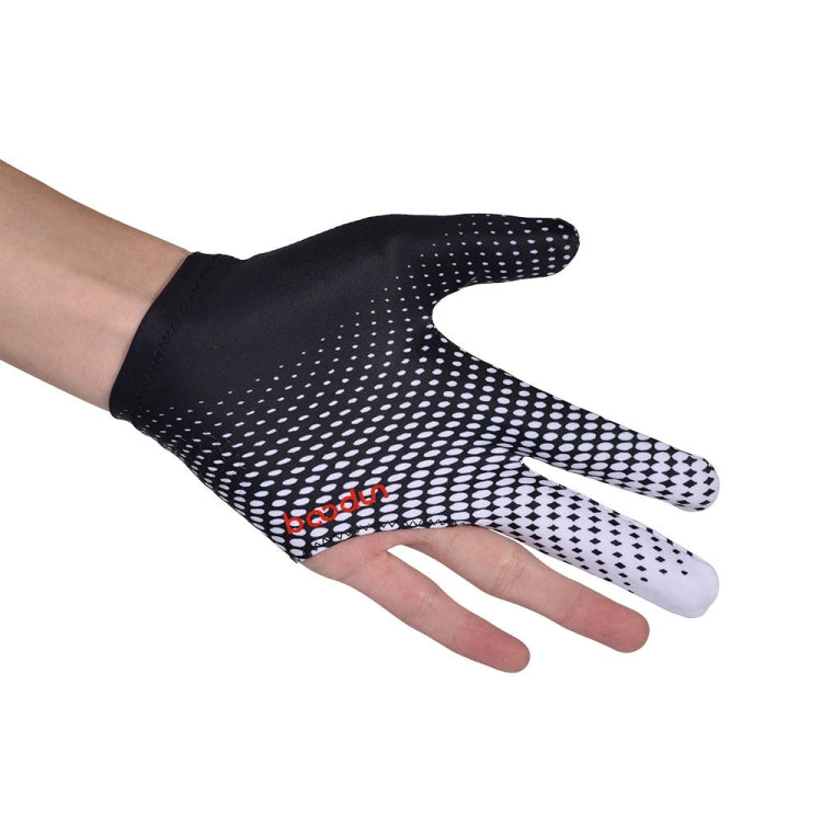 BOODUN M091153 Three Fingered Snooker Gloves High-Elastic Sweat-Absorbent And Wear-Resistant Table Single Gloves, Size: One Size(Leaves) - Safety Gloves by BOODUN | Online Shopping South Africa | PMC Jewellery
