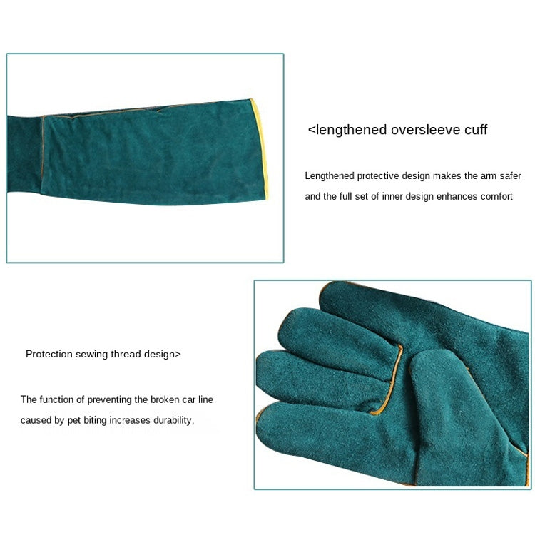 Reptile Anti-Bite Gloves 62cm Length Pet Protective Gloves(Blue) - Safety Gloves by PMC Jewellery | Online Shopping South Africa | PMC Jewellery