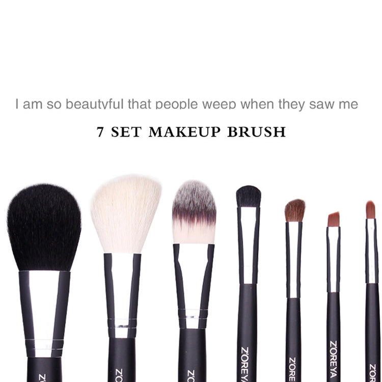 ZOREYA 7-In-1 Portable Bucket Makeup Brush Set For Beginners Makeup Bucket Brush, Exterior color: ZS733 - Makeup Brushes by PMC Jewellery | Online Shopping South Africa | PMC Jewellery