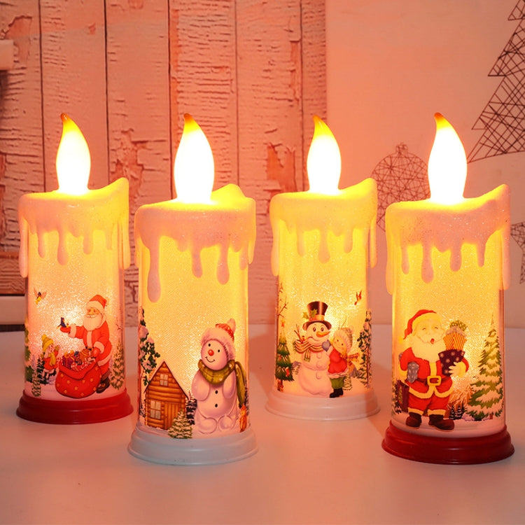 Christmas Decoration Night Light LED Simulation Flame Candle Light(B-Santa Claus) - Decoration Lamps by PMC Jewellery | Online Shopping South Africa | PMC Jewellery