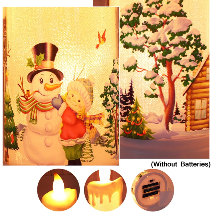 Christmas Decoration Night Light LED Simulation Flame Candle Light(A-Santa Claus) - Decoration Lamps by PMC Jewellery | Online Shopping South Africa | PMC Jewellery