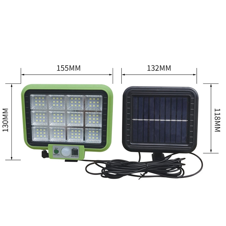 12 x 9 LED Outdoor Waterproof Solar Split Type Wall Light Human Induction Garden Corridor Household Street Light - With Solar Panel by PMC Jewellery | Online Shopping South Africa | PMC Jewellery