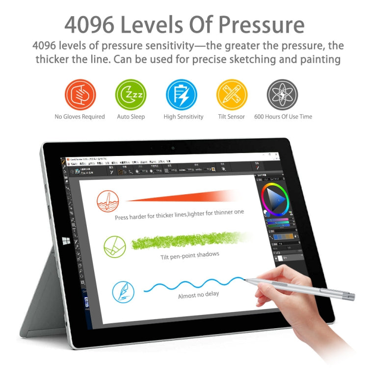 For Microsoft Surface Series Stylus Pen Electronic Pen(Black) - Stylus Pen by PMC TechLife | Online Shopping South Africa | PMC TechLife