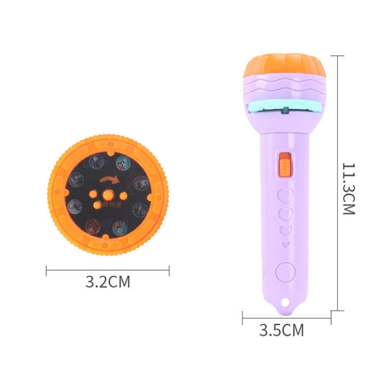 3 Sets Children Early Education Luminous Projection Flashlight, Specification: Purple + 40 Patterns - Mini Flashlight by PMC Jewellery | Online Shopping South Africa | PMC Jewellery