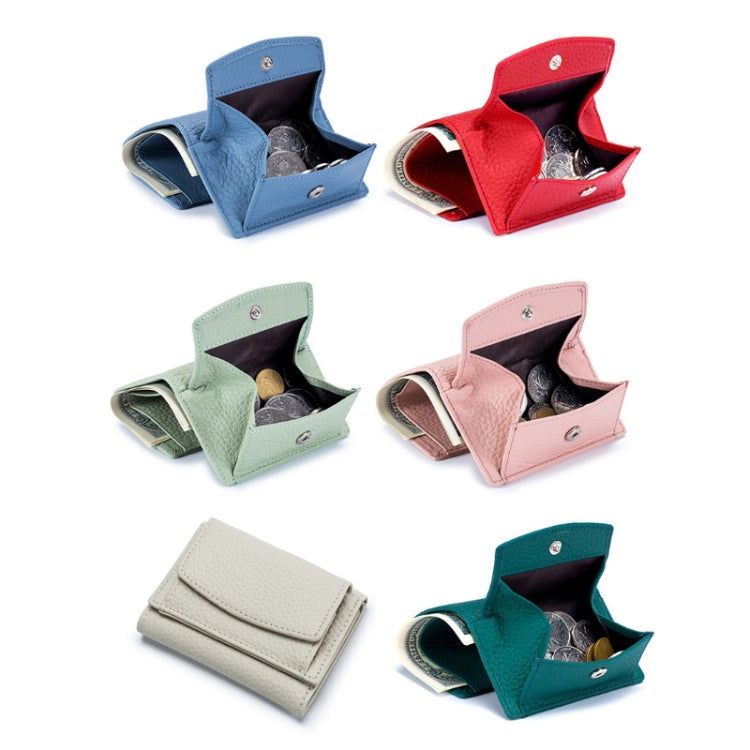 CL-2753 Leather RFID Short Coin Purse Wallet(Dark Green) - free shipping - PMC TechLife - Order now!