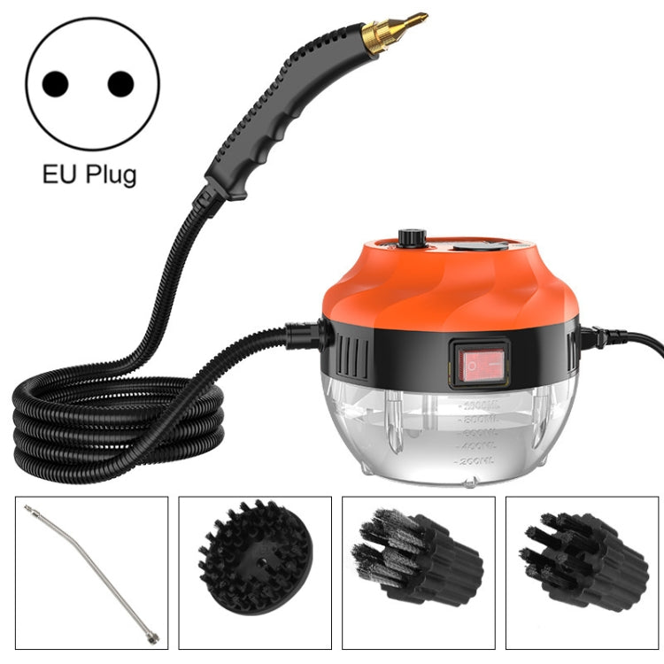 Steam Cleaner High Temperature Sterilization Cleaning Machine with 1L Water Tank 220V EU Plug(Orange) - Handheld Cleaner & Mops by PMC Jewellery | Online Shopping South Africa | PMC Jewellery