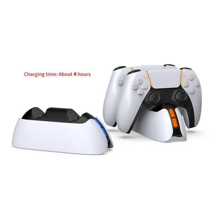 DOBE TP5-05103 Contact-Type Gamepad Charging Base With Indicator Light For PS5(White) - Charger & Power by DOBE | Online Shopping South Africa | PMC Jewellery