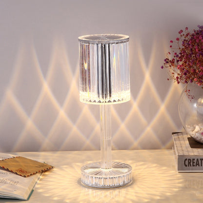 USB Charging Touch Diamond Crystal Table Lamp, Specification: USB Charging(RGB with Remote Control 16 Color)(Transparent) -  by PMC Jewellery | Online Shopping South Africa | PMC Jewellery
